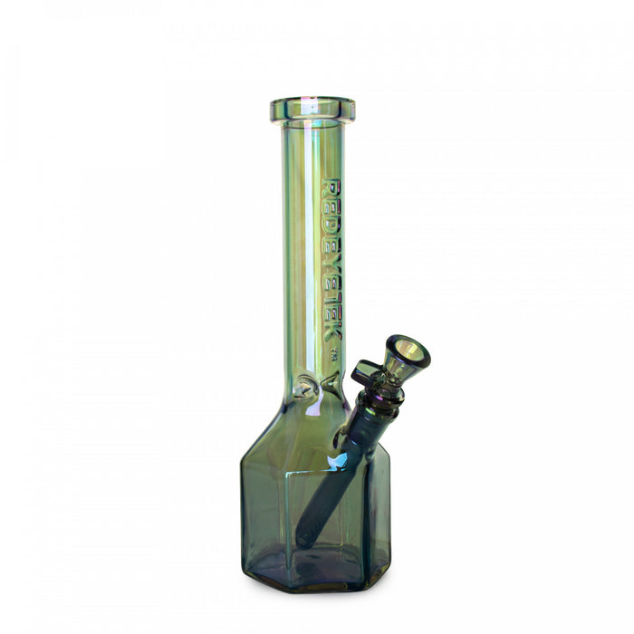 Green and Blue Metallic Finish Waterpipe with Canteen Base 