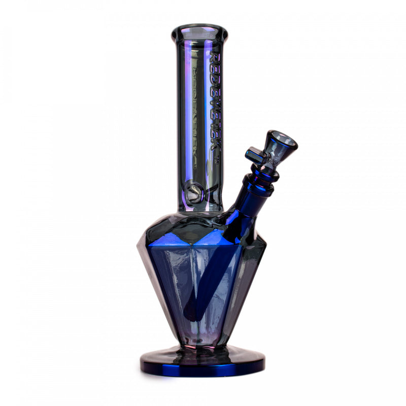 Iridescent Diamond Shaped Metallic Shimmer Finish Waterpipe Bongs Canada