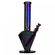Blue Purple Iridescent Finish Diamond Water Pipe Bong Canada