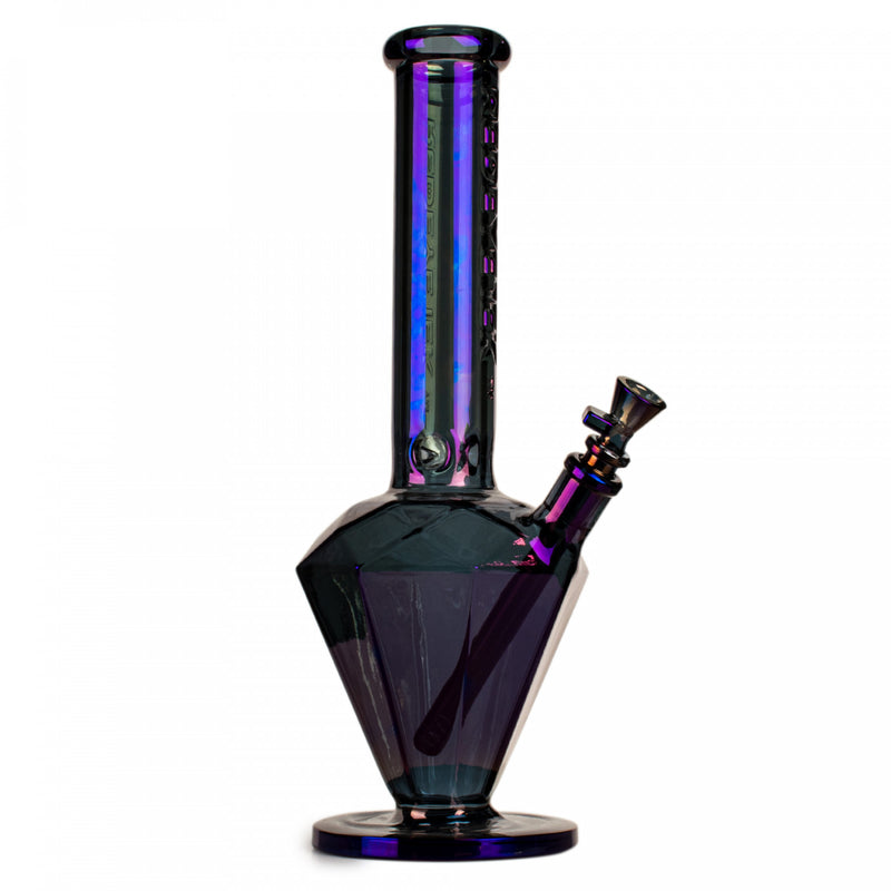 Blue Purple Iridescent Finish Diamond Water Pipe Bong Canada