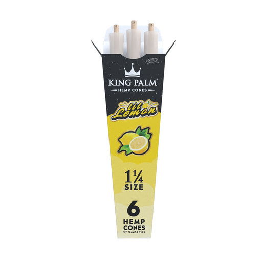 King Palm 1¼ Size Hemp Cones - Lemon - Pack of 6 Canada