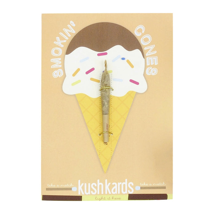 KushKards "just add a pre-roll" Greeting Card - Smokin' Cones