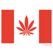 Canada Flag Cannabis Leaf Silicone Dab Mat