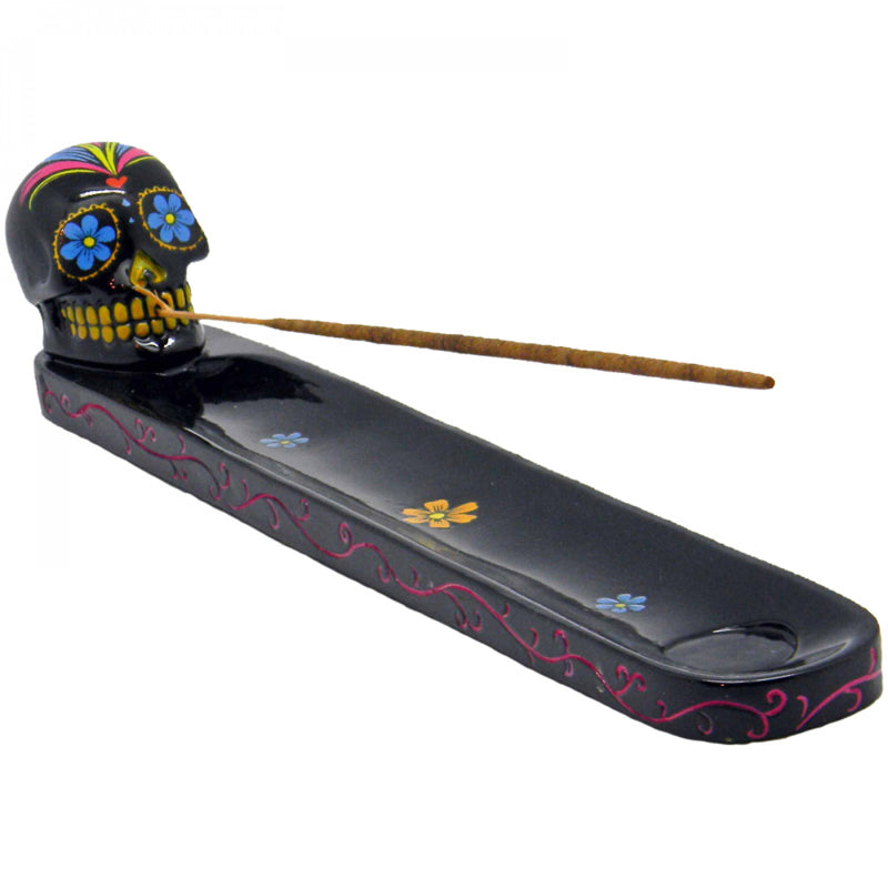Sugar Skull Incense Holder 