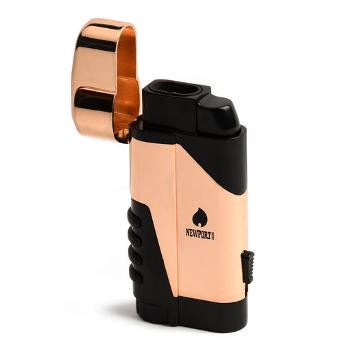 Rose Gold Dual Flame Pocket Torch Lighter Newport Canada