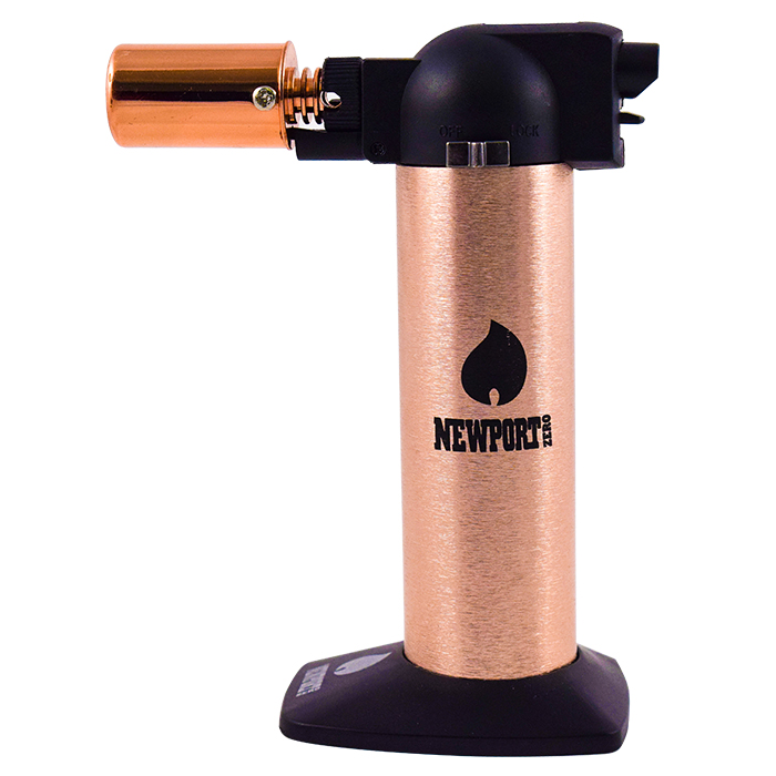 Rose Gold refillable Butane Torch 6" Newport Canada