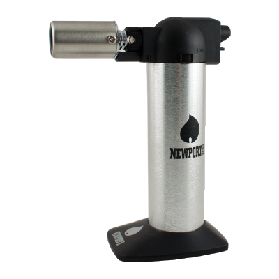 Silver refillable Butane Torch Canada Newport Zero 6" 