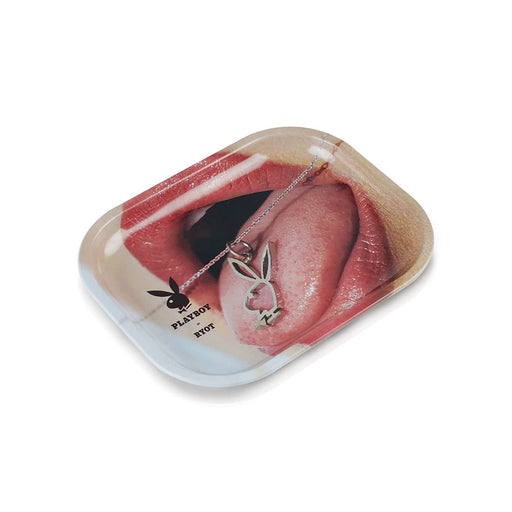 Playboy RYOT Small Rolling Tray Mouth with Playboy Pendant Canada