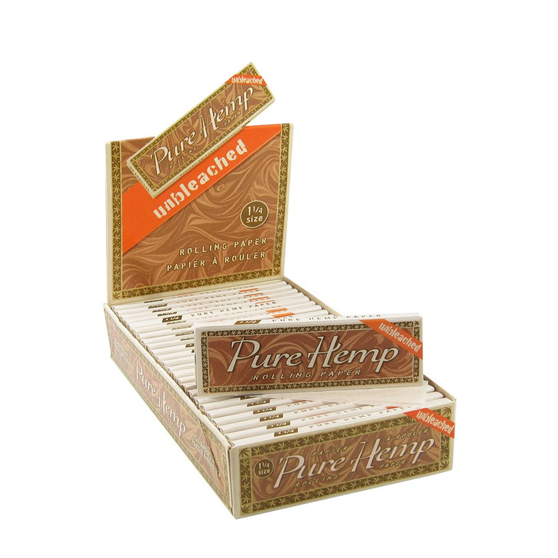 Pure Hemp Unbleached Rolling Papers cASE