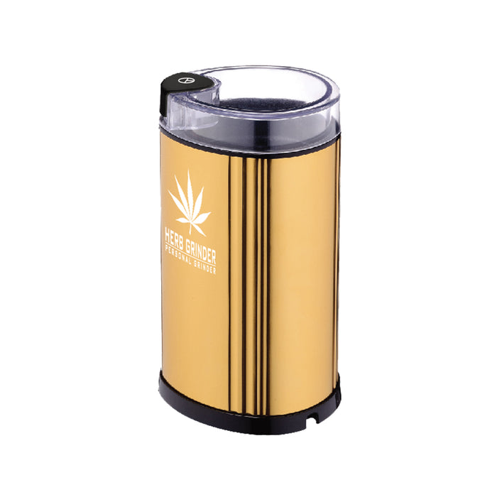 Electric Herb Grinder - Handheld USB Rechargeable Aluminum Metal Grinder For Tobacco & Herbs