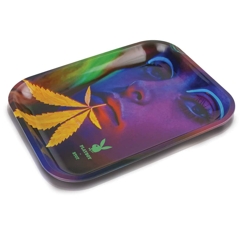 Playboy RYOT Large Rolling Tray Girl with Hemp Leaf Canada