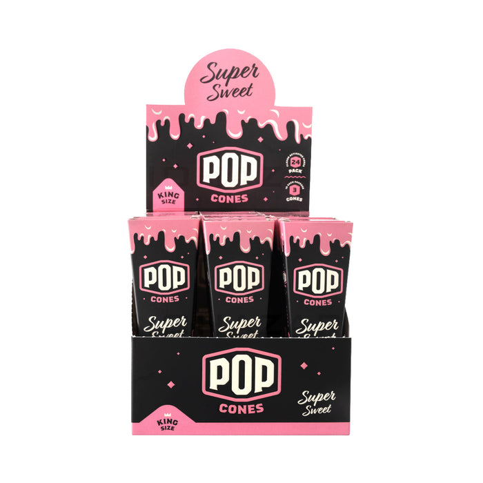 Pop Cones King Size Pre-Rolled Cones - Pack of 3 - Super Sweet