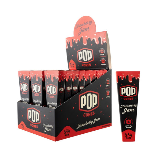 Pop Cones Strawberry Prerolled Cones with Flavour Beads Canada