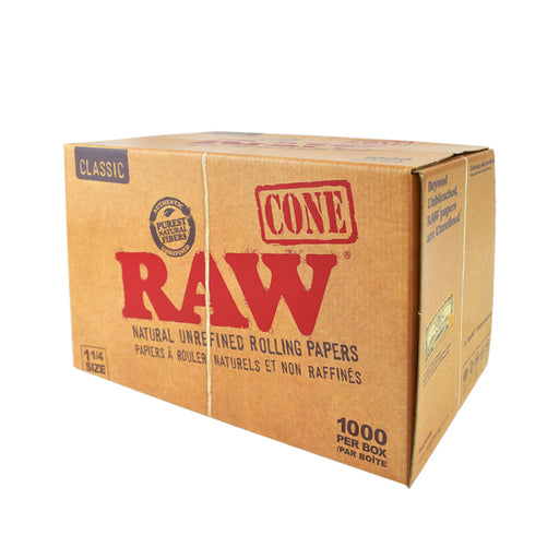 RAW Classic Pre-Rolled Cones 114 BULK Box of 1000