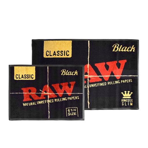 RAW Black Rolling Papers Carpet Door Mat