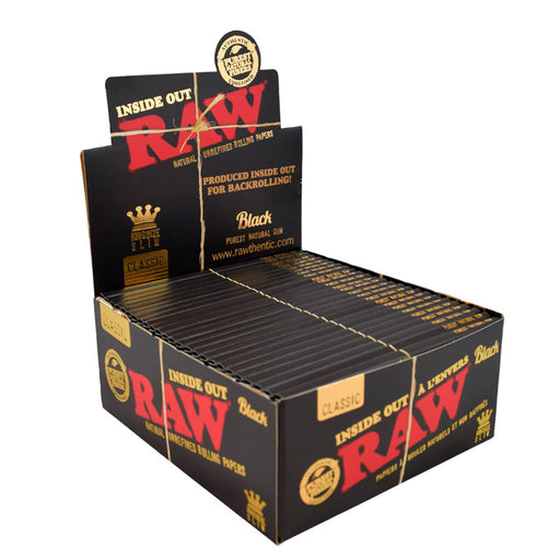 RAW Black Inside Out King Size Slim Rolling Papers Canada