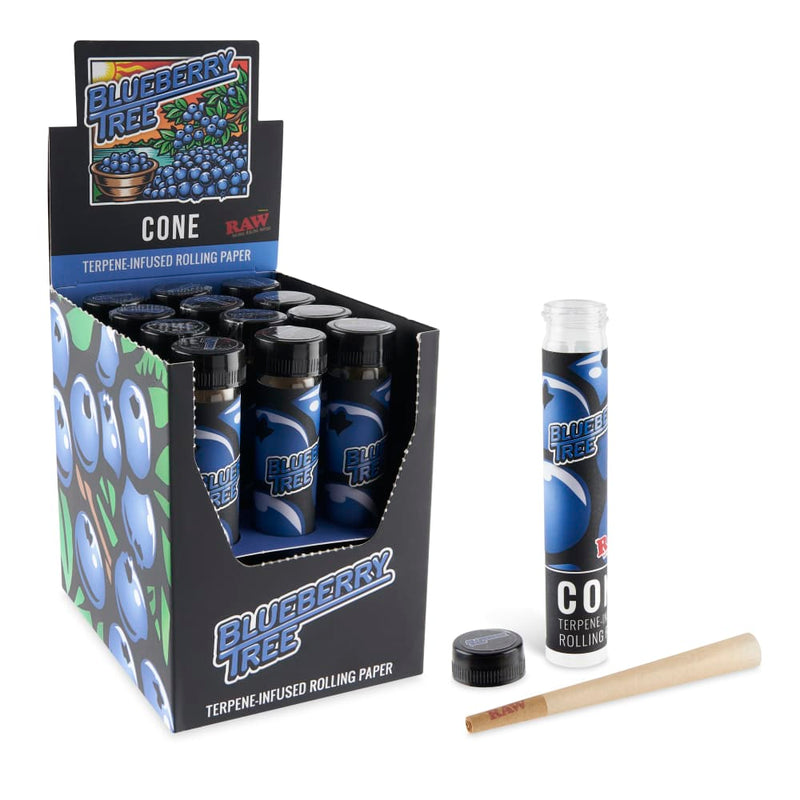 RAW x Orchard Blueberry Tree Terpene Infused Pre-Rolled Cone - King Size