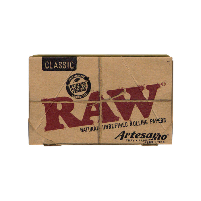 RAW Artesano 114 Rolling Papers with Tray and Tips