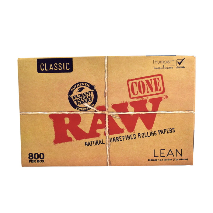 RAW Thumper Box Lean Cones 800 Box Bulk