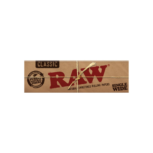 RAW Single Wide Rolling Papers Single Window Classic Canada Vancouver