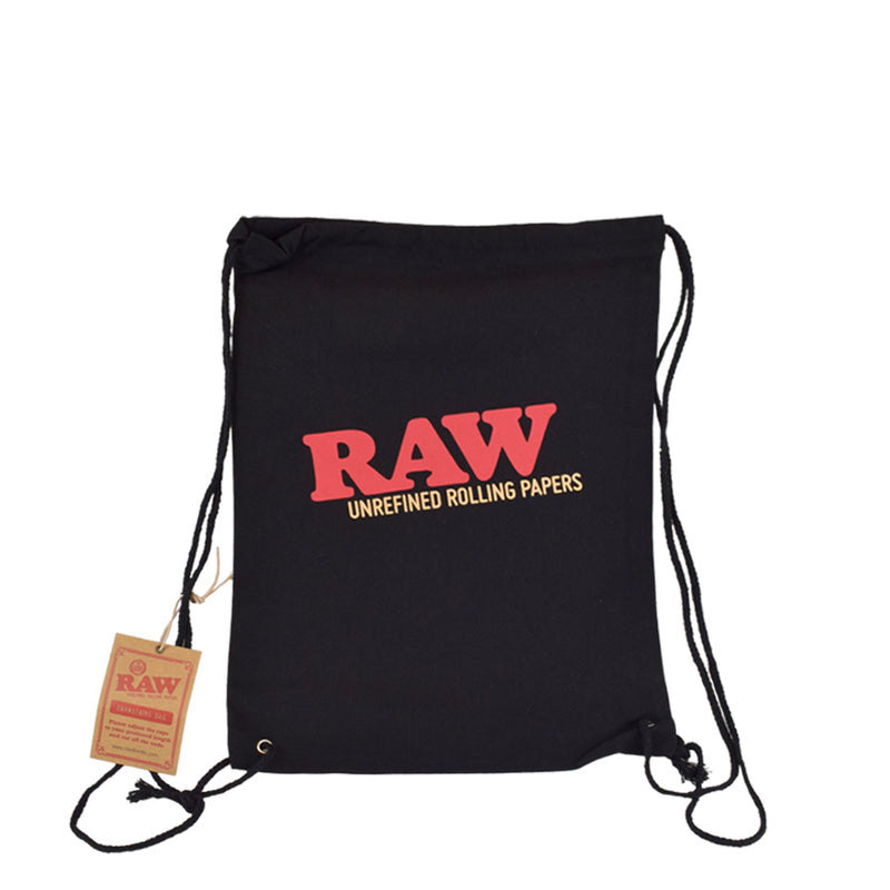 RAW Black Drawstring Backpack Canada