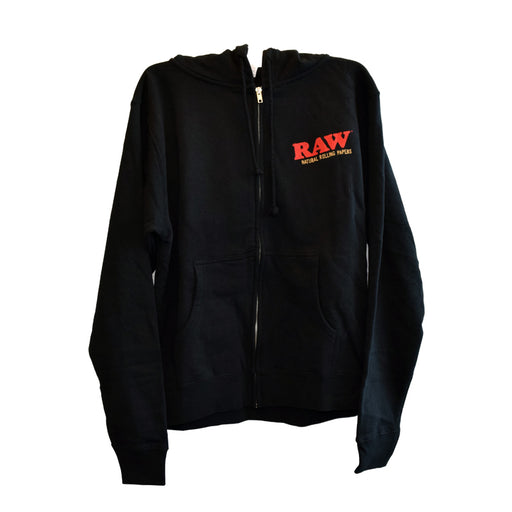 RAW Zip Up Hoodie with Plain Black String Canada