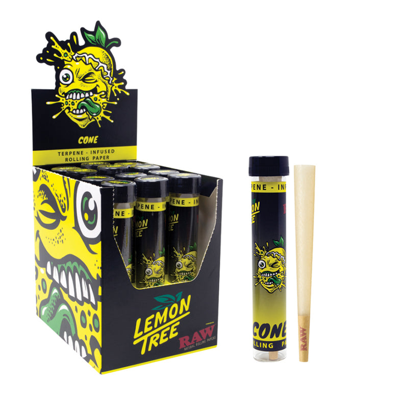 RAW x Orchard Lemon Tree Terpene Infused Pre-Rolled Cone - King Size
