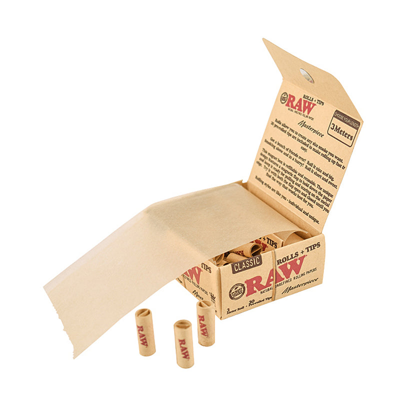 RAW Masterpiece Papers on a Roll with Tips