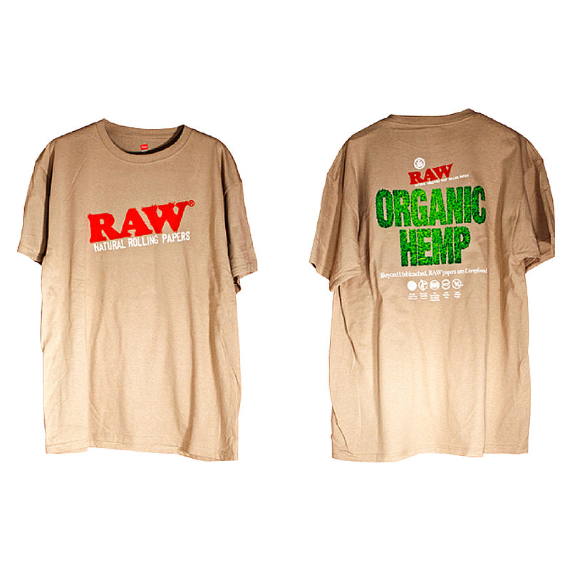 RAW Men's Organic Hemp Tan TShirt Canada