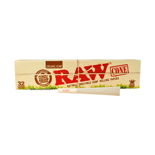 RAW Organic Kingsize Prerolled Cones 32 pack Canada