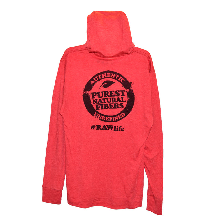 RAW Red Hoodie Long Sleeve Tshirt Canada