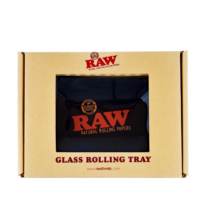RAW Star Glass Mini Rolling Tray Canada Black