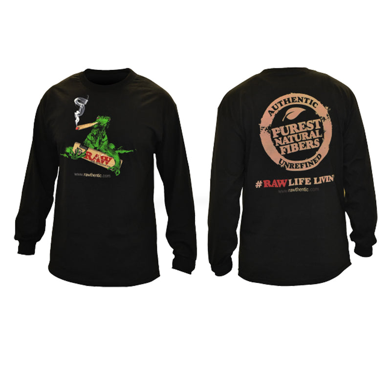 RAW Smoking Iguana Long Sleeve Shirt Mens Canada