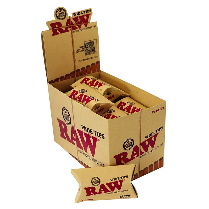 Raw Wide Prerolled Tips Canada