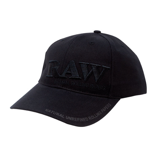 RAW Black on Black Snapback Hat Canada