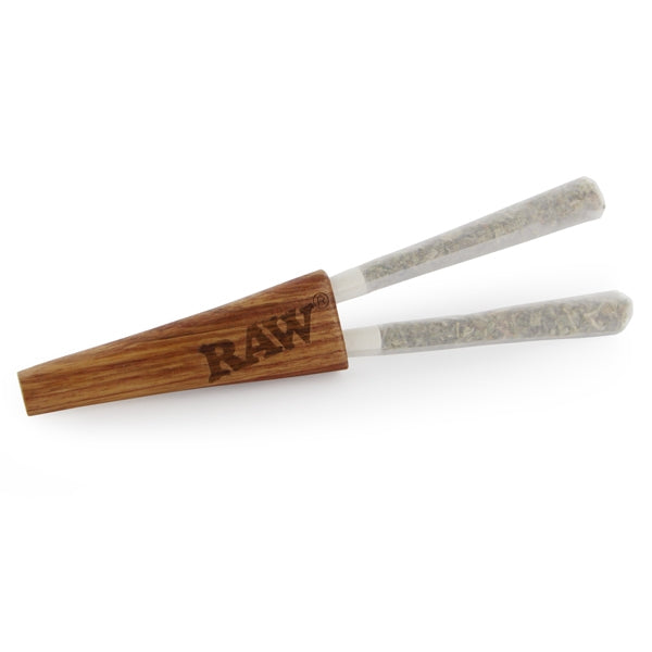 RAW Double Barrel Cone Holder Wooden Tip