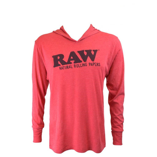 RAW Red Hoodie Long Sleeve Tshirt Canada