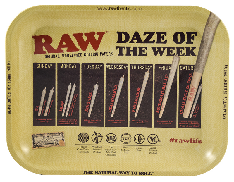 Daze of the Week RAW Rolling Tray