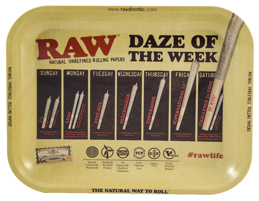 Daze of the Week RAW Rolling Tray