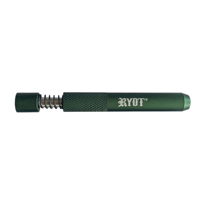 RYOT Large Green 3 Inch Anodized Aluminum Taster Spring Bat