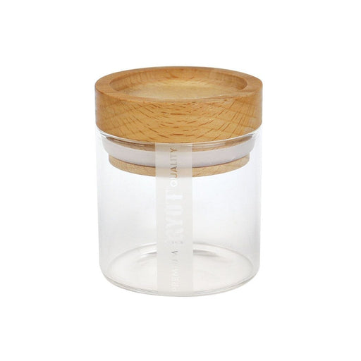 RYOT Glass Jar with Beech Tray Lid
