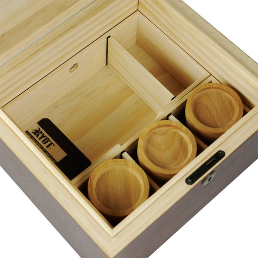 RYOT Lock-R Wooden Storage Box with Jars and Rolling Tray Canada