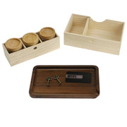 RYOT Locker Wooden Storage Box with Jars and Rolling Tray Canada
