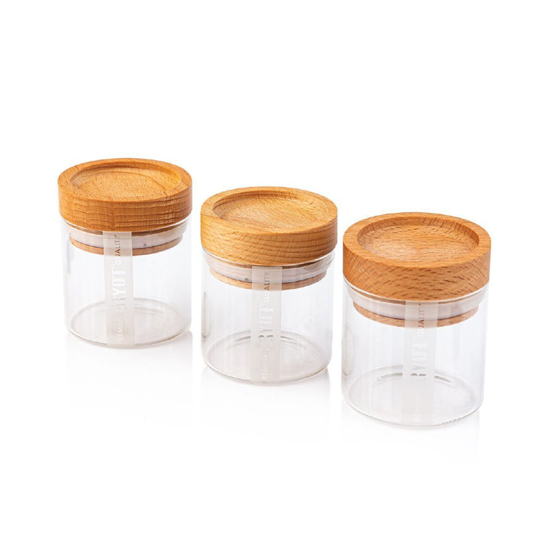 RYOT Glass Jars with Wooden Lid Canada