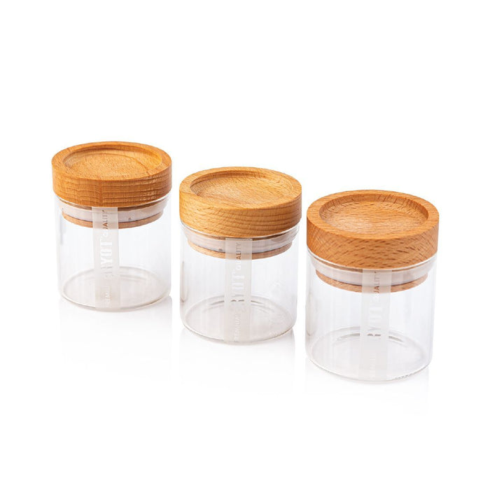 RYOT Glass Jars with Wooden Lid Canada
