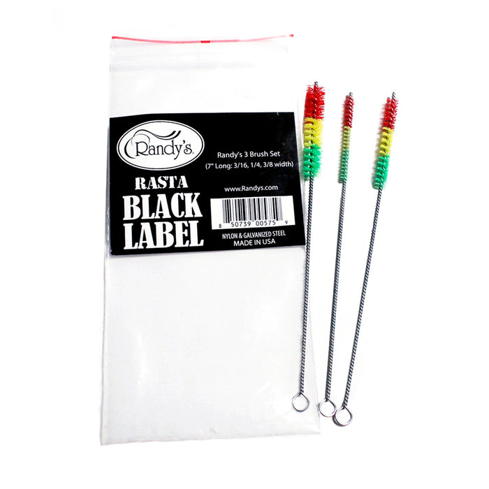 Rasta Randys Cleaning Brushes for pipes and bongs set of 3 