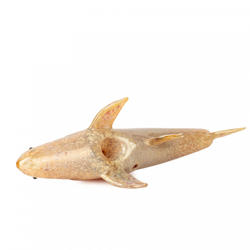 Red Eye Glass 6" Shark Hand Pipe