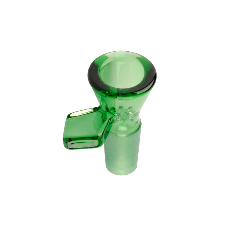 Green 14mm Bong Bowl with built-in Snowflake Screen Red Eye Tek Canada