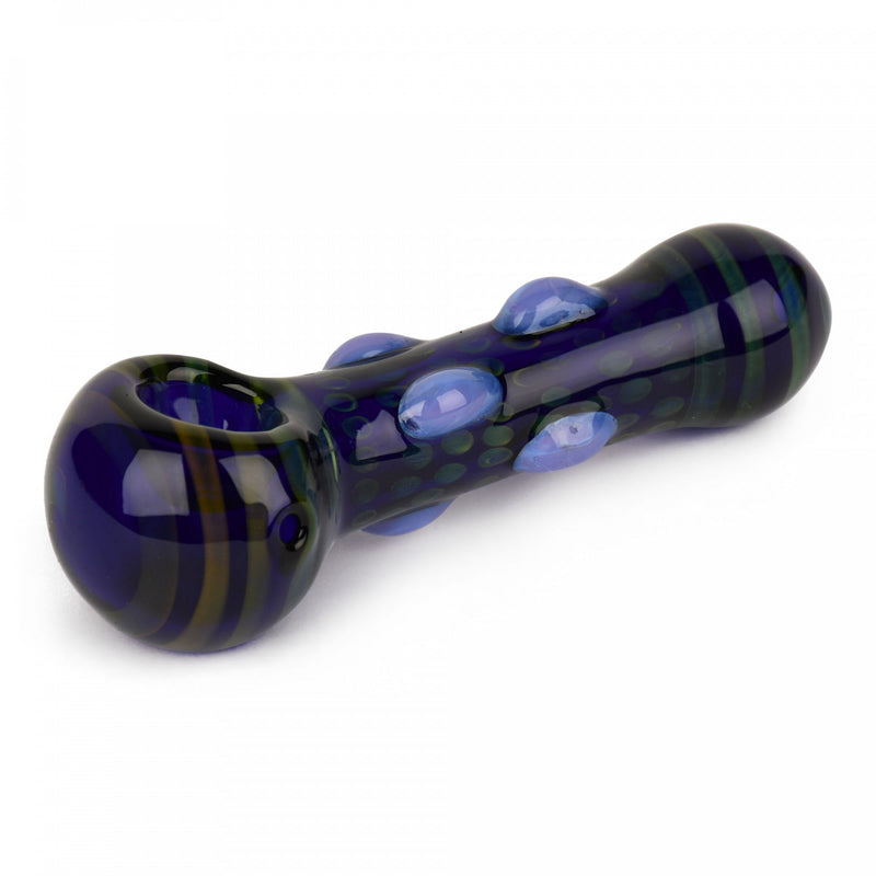 Red Eye 4.5" Dots Spoon Pipe Blue Canada