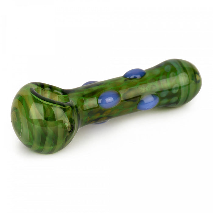 Red Eye 4.5" Dots Spoon Pipe Green Canada